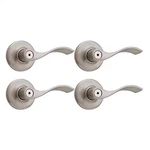 Balboa Satin Nickel Privacy Bed/bath Door Handle (4-PACK) With Lock. Fixed Price $122.75.