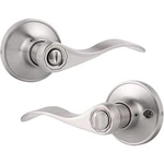 Gobrico 5 Pack Interior Privacy Door Lever Satin Nickel Wave Handle. Fixed Price $59.50.