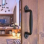 Vivalight 8" Black Barn Handle Indoor/outdoor Steel Pull Easy Install. Fixed Price $19.08.