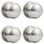 Probrico Brushed Nickel Door Knob One Side 4 Pack Fake Handles Dummy. Fixed Price $40.00.