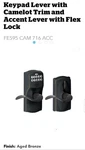 Schlage FE595-CAM-ACC Camelot Keypad Entry Bronze. Fixed Price $99.00.