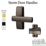 Ideal Modern Storm Door Straight Lever With Inside Push Paddle Non-locking. Fixed Price $97.07.