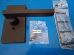 Baldwin HD.SQU.R.CFR.190, Non-turning, One-sided Dummy Door Lever, Satin Black. Fixed Price $37.67.