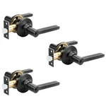 Annfuz 3 Packs Privacy Door Handle Without Key,interior Lever Emergenc. Fixed Price $92.64.