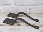 Pair Rustic Craftsman Style 6" Cast Iron Small Pull Handle W/screws Door Cabinet. Fixed Price $24.99.