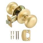 Design House Cambridge Passage Brass Door Knob Satin Gold. Fixed Price $36.58.