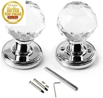 65MM Crystal Large Door Knob Glass Handle Clearwith Diy Screw Set. Fixed Price $42.99.