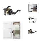 Oil Rubbed Bronze Privacy Lever Door Handle - Thumb Turn Lock For Bedrooms & .... Fixed Price $49.99.