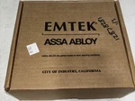 Emtek 505SIOUS19 Square Rosette, Sion Lever, Black. Fixed Price $60.00.