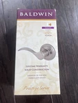 Baldwin Prestige Series Tobin Left Handed Dummy Door Lever Satin Nickel Finish. Fixed Price $15.99.