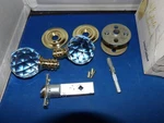 Baldwin 5009-030-MR Swarovski Crystal Knob Estate Pair Brass. Fixed Price $1500.00.