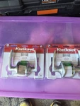 (2) Kwikset Hall & Closet Door Handle Lever Delta Satin Chrome 200DL 260 Cp Ksp. Fixed Price $24.99.