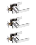 Probrico Privacy Door Levers: Bedroom/bathroom Keyless Heavy Duty Handles - 3 Pa. Fixed Price $101.98.