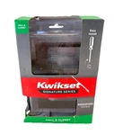 Kwikset Singapore Square Hall & Closet Handle Matte Black Model 97200-899. Fixed Price $24.99.