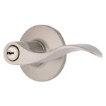 Brinks Transitional Keyed Entry Wave Door Lever, Satin Nickel - Designed. Fixed Price $42.99.