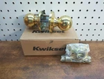 Kwikset 92001-554 Round Polo Passage Door Knob Polished Brass 200P-3-6AL-RCS-V1. Fixed Price $13.48.