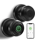 Geektale Smart Door Knob, Fingerprint Biometric Lock-black. Fixed Price $75.00.