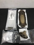 Signature Hardware Valma 480935 Brass Door Knob Adjustable Backset, Antique. Fixed Price $74.99.