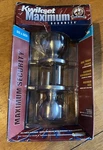Kwikset Maximum Security Bed & Bath All Purpose Doorknob Box Satin Nickel. Fixed Price $10.99.