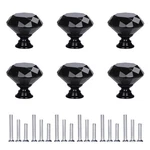 6 Pack Crystal Drawer Pulls Handles - Glass Cabinet Door Knobs With Screw.... Fixed Price $14.56.