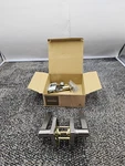 Schlage J10 619 Passage Lock Solstice Lever W/ Collins Rose Satin Nickel. Fixed Price $26.99.