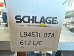 Schlage L9453L 07A 612 Less Cylinder US10 Entrance Lock Satin Bronze. Fixed Price $269.95.