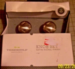 Threshold Knob Set 10 Pack Satin Nickle New Finish Box 085 03 2295. Fixed Price $20.00.