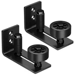 Skysen 2 Pack Barn Door Floor Guide Wall Mount Stay ROLLER,8 Setup Options, F.... Fixed Price $24.30.