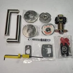 Emtek C5109STUUS15 Stuttgart Passage Door Lever Satin Nickel Disk Rosette. Fixed Price $64.99.
