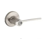 Kwikset Ladera Keyed Entry Door Lever Satin Nickel. Fixed Price $22.00.