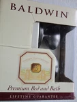 New Baldwin Brass Privacy Egg Door Knob Latchset / Antique Nickel 95425-151-PRIV. Fixed Price $99.99.