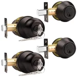 Probrico Oil Rubbed Bronze Entry Door Knob And Double Cylinder Deadbolt Combo Pa. Fixed Price $79.14.