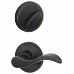 Schlage Seville Aged Bronze Right Handed Interior Pack. Inside Handle Set.. Fixed Price $34.95.