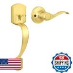 Probrico Gold Front Door Handle, Heavy Duty Entry With Interior Reve. Fixed Price $75.75.
