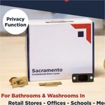 Oakmoore Sacramento Commercial Privacy Door Lever Gold Brass Heavy Duty. Fixed Price $38.00.