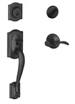 Schlage Lock Camelot Single Cylinder Handleset F60 622 Georgian Knob Matte. Fixed Price $49.99.