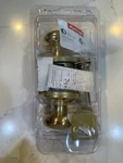 Kwikset Door Knob Golden 65923-001. Fixed Price $17.99.