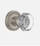 Nostalgicwarehouse Waldorf Crystal Dummy Knob, Rope Rosette,satin Nickel, 704712. Fixed Price $89.65.