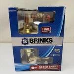 Brinks Keyed Entry Wave Lever Polished Brass High Security 2706-105 Exterior. Fixed Price $19.99.
