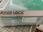 Weiser Locks Antique Brass Corsair Left-handed & Right Passage Leverset. Fixed Price $9.99.