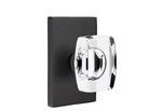 Emtek 5052WSUS19 Dummy Rectangular Rosette Windsor Glass Knob Flat Black. Fixed Price $192.00.