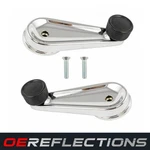 New Manual Window Crank Handle Chrome Pair Set 2 Rh Lh For International Trucks. Fixed Price $21.95.