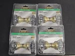 4 Nos Defiant Hall And Closet Satin Brass Finish Glass Door Knobs 509 006. Fixed Price $32.99.