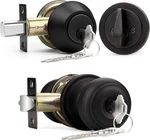 Probrico Keyed Alike Round Ball Entry Door Knob And Single Cylinder Deadbolt Set. Fixed Price $34.95.