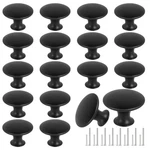 Romeda 18 Piece Drawer Knobs, Black Cabinet Pack, Round Top-type. Fixed Price $11.67.
