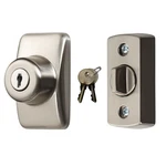 Ideal Security Deadbolt For Storm And Screen Doors, Satin Silver, Key Lock. Fixed Price $32.27.