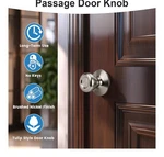 Knobwell 2 Pack Passage Door Knobs Brushed Nicke. Fixed Price $50.56.