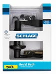 Schlage Matte Black Privacy Door Lever Bed Bath Lock F40 Accent New. Fixed Price $22.99.