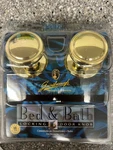 Rare Gainsborough Shiny Gold Diplomat Set Locking Door Knobs Bed & Bath #86788. Fixed Price $109.88.