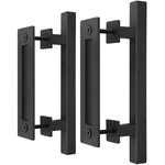 Easelife Pack 12" Sliding Barn Door Handles Pulls Hardware Rustic Doubl.... Fixed Price $47.58.